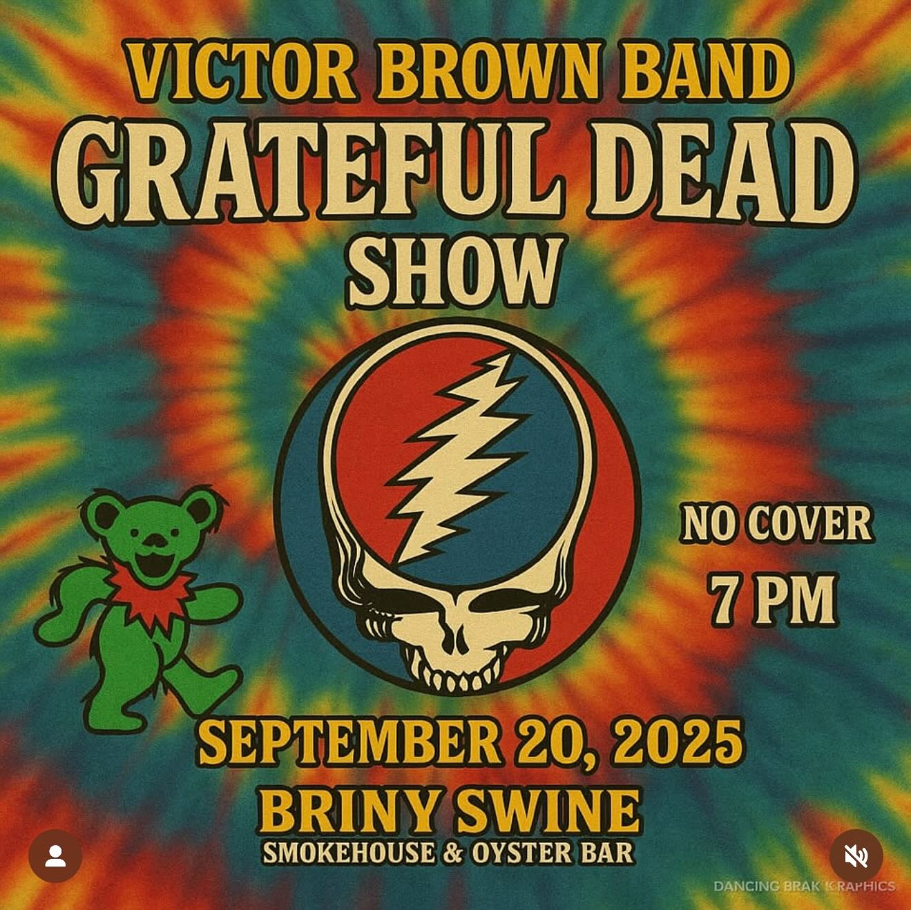 Victor Brown Band Grateful Dead Night at Briny Swine